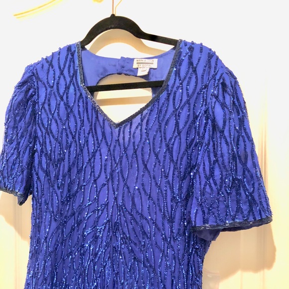 Mark & John by Gopal sequin beaded dress of silk - Picture 5 of 8